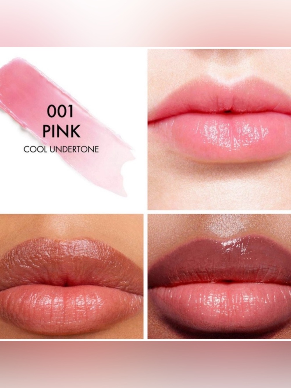 NIB DIOR ADDICT LIP GLOW #001 PINK - Picture 2 of 5